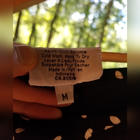 Midi Asymmetrical Polka Dot Scoop Neck Strap Dress Impasia Medium Black White - Picture 2 of 10